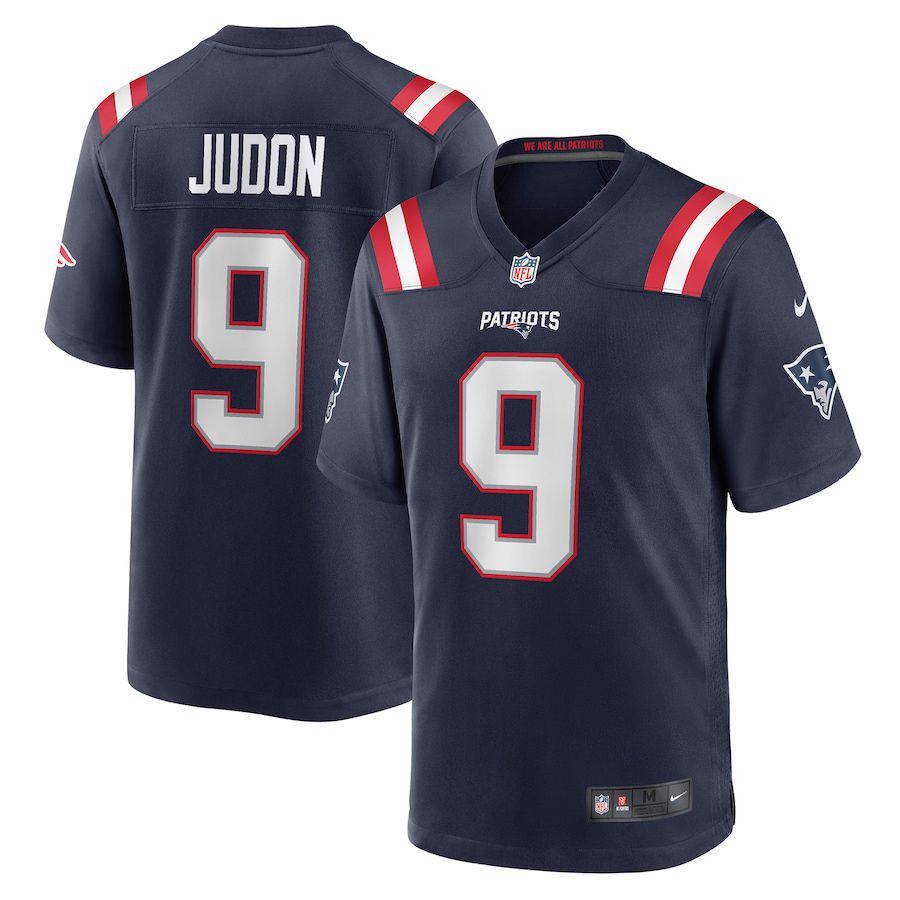 Men New England Patriots #9 Matthew Judon Nike Navy Game Player NFL Jersey